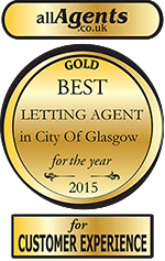 Best letting agent award - gold medal